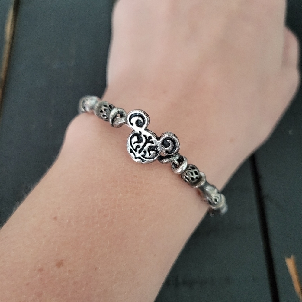 Alex & Ani Disney Parks Filigree Wrap Bracelet Mickey Mouse Vintage Sixty-Six